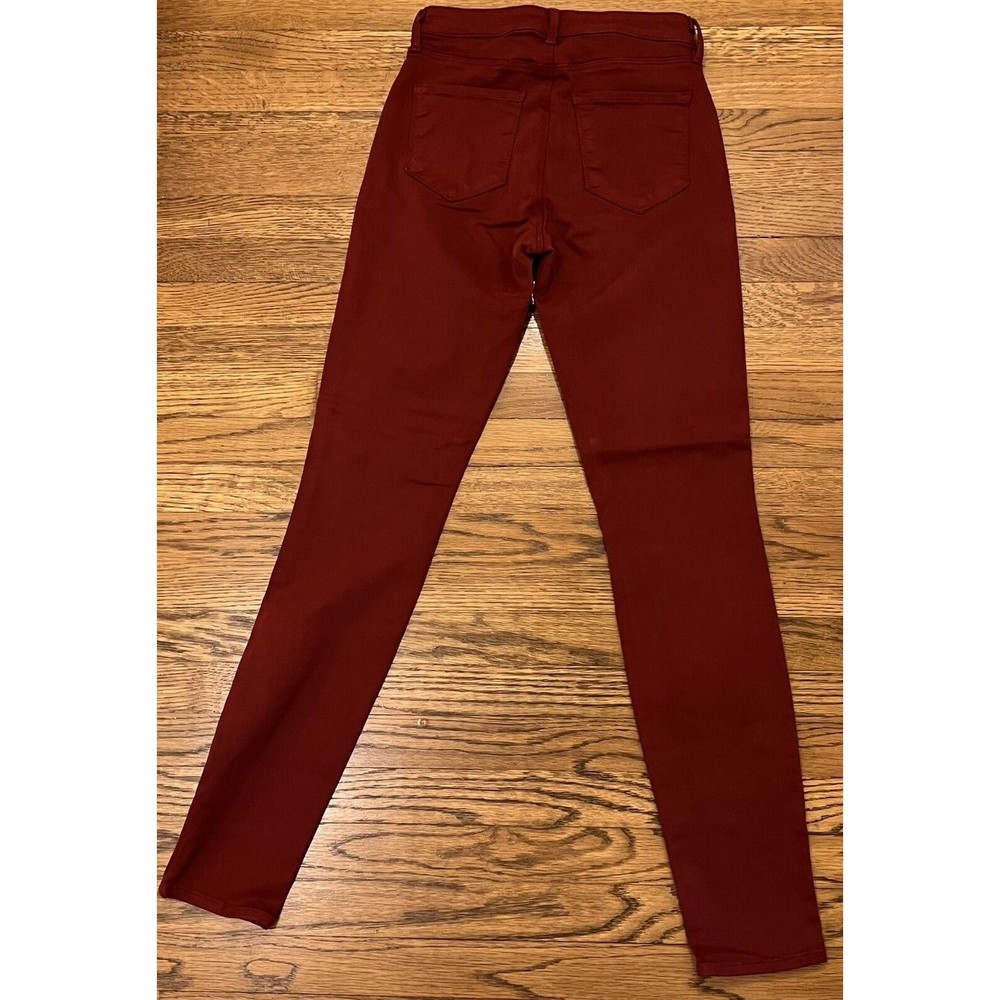 Jeans L'Agence Margot Red Size 27 Skinny high Rise Red Cotton Blend Denim